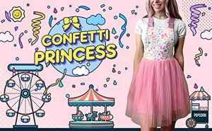 Littleforbig Overall Skirt Romper – Confetti Princess Overall Skirt