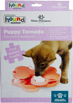 Nina Ottosson by Outward Hound Puppy Tornado Interactive Treat Puzzle Dog Toy
