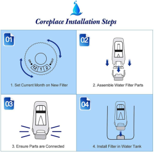 Replacement Water Filter for Breville Sage Oracle Touch,Barista,Claro Swiss,Bes008,Bes920,Bes878,Bes880,Bes980,Bes990 Espresso Coffee Machine,Part #BES008WHT0NUC1-4 Pack