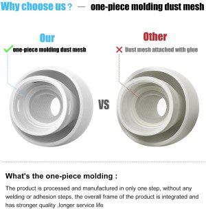 [3 Pairs] Replacement Ear Tips for Airpods Pro and Airpods Pro 2Nd Generation with Noise Reduction Hole, Silicone Ear Tips for Airpods Pro with Portable Storage Box and Fit in the Charging Case(S/M/L)