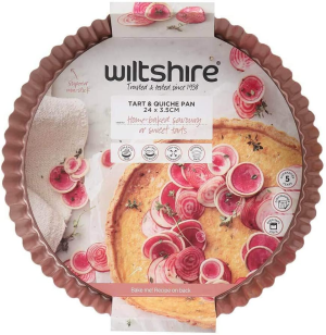 Wiltshire Rose Gold Quiche and Tart Pan, 24 Cm Diameter