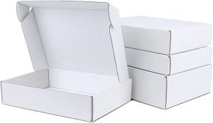 White Corrugated Cardboard Shipping Boxes, 150X100X50Mm (6″X4″X2″) Small Parcel Boxes, Packaging Mailing Boxes for Business, Posting, Small Packet Shipping, Storing or Gift(Pack of 25)