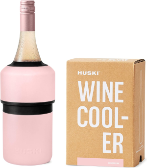 Huski Wine Cooler | Premium Iceless Wine Chiller | Keeps Wine Cold up to 6 Hours | Award Winning Design | New Wine Accessory | Fits Some Champagne Bottles | Perfect Gift for Wine Lovers (Champagne)