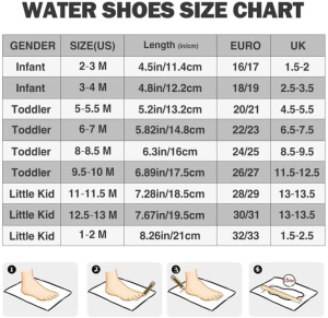 JOTO Water Shoes for Kids, Children Barefoot Quick-Dry Aqua Water Socks Slip-On Swim Beach Shoes for Girls and Boys Toddler -Navywhale