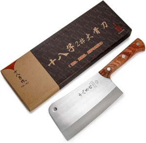 SHI BA ZI ZUO Heavy Duty Cleaver Butcher Knife for Chopping Bones