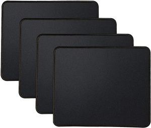 Kriture Mouse Pad with Stitched Edge, Non-Slip Rubber Base, Premium-Textured and Waterproof Mousepad for Computers, Laptop, Office & Home, 10.2X8.3Inches, 3Mm, Black