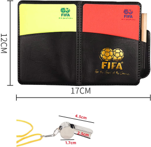 TRADERPLUS Sports Referee Card Set Red Card Yellow Card and Metal Referee Whistle Coach Whistle for Football Soccer Basketball Lifeguard Emergency