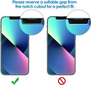 Jetech Privacy Screen Protector for Iphone 13 Mini 5.4-Inch, anti Spy Tempered Glass Film, Case Friendly, 2-Pack