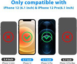 T Tersely [3 Packs] Tempered Glass Screen Protector for Iphone 12 Pro & Iphone 12 [6.1 Inch] with Installation Alignment Frame, Premium HD Case Friendly Screen Protector Film