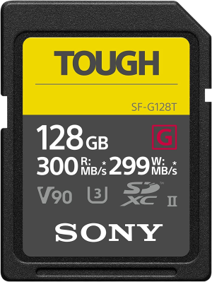 Sony SF-G 64GB Tough Series UHS-II SD Memory Card, Black