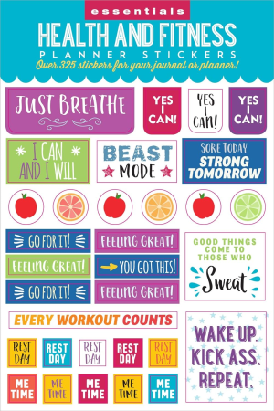 Essentials Health & Fitness Planner Stickers (Set of 325 Stickers)