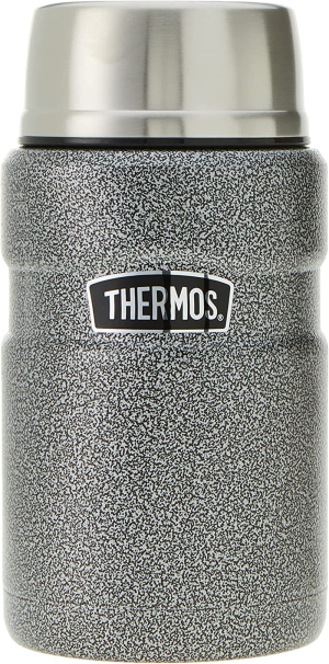 Thermos Stainless King Vacuum Insulated Food Jar, 710Ml, Midnight Blue, SK3020MBAUS & Stainless King Vacuum Insulated Food Jar, 470Ml, Midnight Blue, SK3000MBAUS