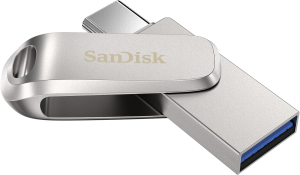 Sandisk Ultra Dual Drive Luxe USB Type-C Flash Drive, 32 GB