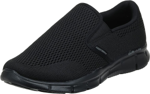 Skechers Men’S Equalizer Double Play Slip-On Loafer, Black, 8.5 Wide