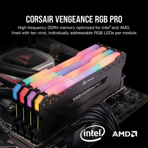 Corsair Vengeance RGB PRO 32GB (2X16Gb) DDR4 3600Mhz C18 Desktop Gaming Memory