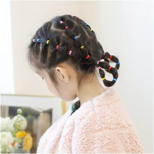 2000pcs Elastic Rubber Hair Ties Hair Band Ropes Women’s Ponytail Holder Small Baby Toddler Rubber Bands Elastic Multi Color for Kids Girls Hair Value Pack (#2)