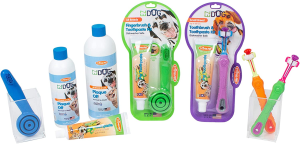 Triple-Pet Toothbrush for Small Breed Dogs,