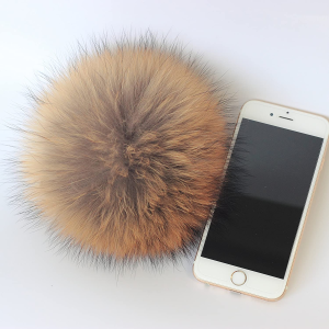 6.3 Raccoon Fur Pom Ball Shoes Boots Hat Handbag Charms DIY Snap Button