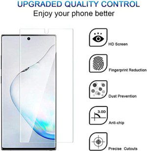 T Tersely Screen Protector for Samsung Galaxy Note 10+ / 5G, [2 Pack] Full Cover Support Fingerprint Unlock, HYDROGEL Aqua Screen Protector Curved for Samsung Note 10 plus (Pro) [Case Friendly]