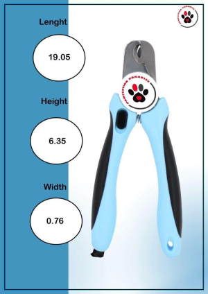 PAWFECTION PARADISE Dog Nail Clippers with Nail Filer Stainless Steel Pet Nail Clippers and Slip Resistance Trimmers for Medium and Large Dogs with Safety Guard to Avoid Over-Cutting Professional Grooming Tool for Dog Cats