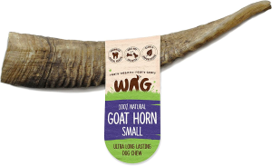 Large Goat Horn 1 Pack, Natural Australian Made Long Lasting Dog Treat Chew, Perfect for Large Breeds