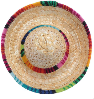 AWOCAN Pet Straw Hat Funny Mexican Sombrero Cap Party Decorations for Birthday for Small Pets/Puppy/Cat