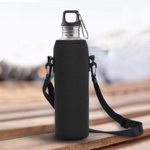 Water Bottle Bag Water Bottle Case Thermal Holder Bag Protect Bottle from Being Scratched for Various Kinds of Bottles(Black)