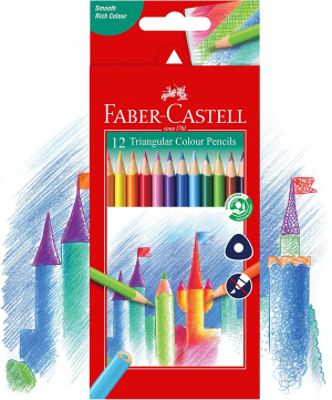 Faber-Castell Tri Colour Pencils, Pack of 12, (16-115853)