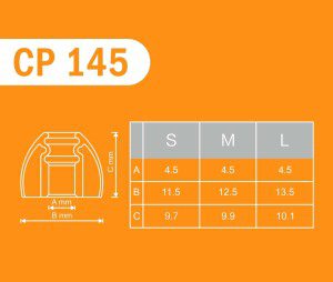 Spinfit CP145 for IEM – S – Patented Silicone Eartips for Replacement, Secure Fit and Supreme Comfort (2 Pairs) (For Nozzle Diameter from 5-6Mm)