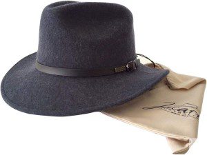 Jacaru 1849 Men’S Australian Wool Crushable Travel Genuine Trilby Fedora Hat