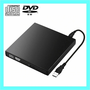 TAVICE – External CD DVD ROM Writer Burner Player Drive USB PC Laptop Mac Windows 7/8/10/11