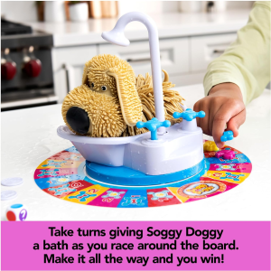 Spin Master Games, Soggy Doggy, the Showering Shaking Wet Dog Award-Winning Kids Game Board Game for Family Night Fun Games for Kids Toys & Games, for Kids Ages 4 and Up