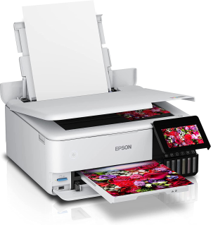 Epson Ecotank Photo ET-8500 Multifunction Printer, Medium, White, C11CJ20501