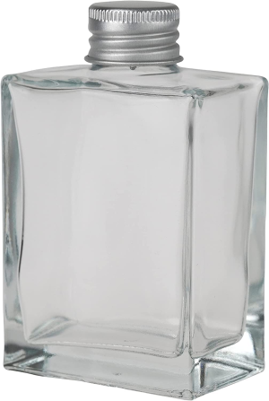 【AU Stock】 54 X Clear Rectangular Glass Bottles with Aluminum Caps | Heavy Base Empty Glass Bottle for Liqueurs, Cocktails, Oils, Dressings, Vinegars, Limoncello | Perfect for Gifts – 100Ml