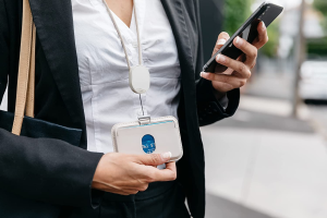 Orbitkey ID Card Holder Pro with Lanyard – Stone