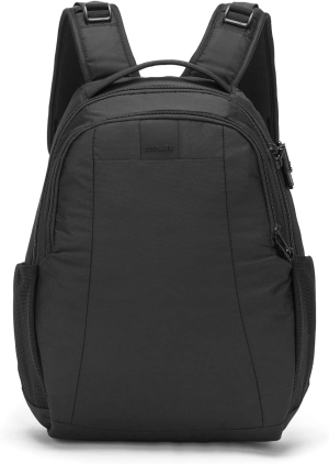 Pacsafe Metrosafe LS350 15 Liter anti Theft Laptop Daypack / Backpack – with Padded 13′ Laptop Sleeve, Adjustable Shoulder Straps, Patented Security Technology, Black