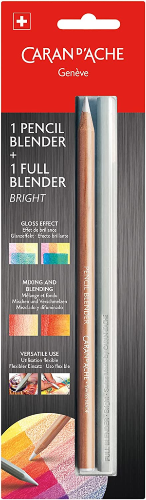 Caran D’Ache Full Blender Bright and Blender Pencil Pack, Oil Wax Medium,(902.301)