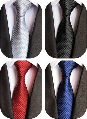 Weishang Men’S Lot Silk Tie Necktie Woven Jacquard Neck Ties