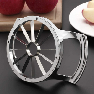 FEITA Stainless Steel Apple Slicer and Corer 12 Blades Food Grade 304 Extra Large Heavy Duty Apple Cutter Divider up to 4 Inch Apples