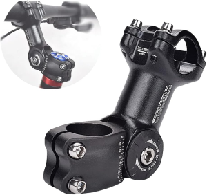 OSAGIE MTB Stem 0~90 Degree 90Mm 110Mm Adjustable Bike Stem for 25.4Mm(1″)/31.8(1-1/4″) Handlebars, Suitable for Most of Mountain Bike, Road Bike, BMX with 6Pcs Bike Headset Spacer