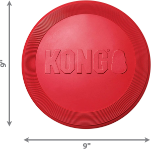 KONG – Flyer – Durable Rubber Flying Disc Dog Toy – for Large Dogs