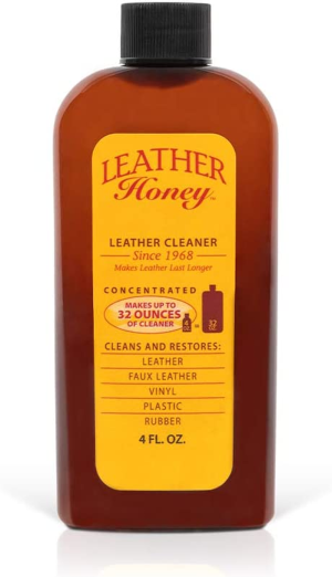 Leather Honey Leather Cleaner the Best Leather Cleaner for Vinyl and Leather Apparel, Furniture, Auto Interior, Shoes and Accessories. Does Not Require Dilution. Ready to Use, 8 Ounce Bottle!