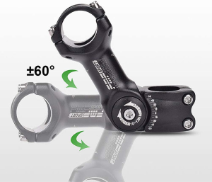 OSAGIE MTB Stem 0~90 Degree 90Mm 110Mm Adjustable Bike Stem for 25.4Mm(1″)/31.8(1-1/4″) Handlebars, Suitable for Most of Mountain Bike, Road Bike, BMX with 6Pcs Bike Headset Spacer