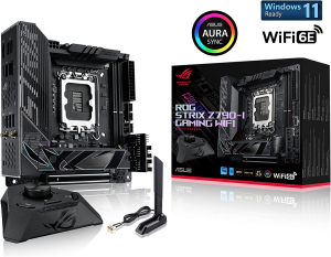 ASUS ROG Strix Z790-I Gaming Wifi 6E LGA 1700 Intel 13Th&12Th Gen Mini-Itx Gaming Motherboard, Pcie5.0,Ddr5,10+1 Power Stages, Thunderbolt 4, 2.5Gblan, USB3.2 Gen2X2 Front Panel Type-C,2X M.2/Nvme SSD