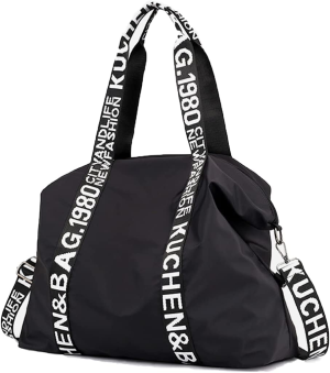 Large Shoulder Bag Travel Bag, Casual Tote Bags Crossbody Bags, Fitness Bag,School Bags Hobo Handbags Suitable for Women, Men (Black)