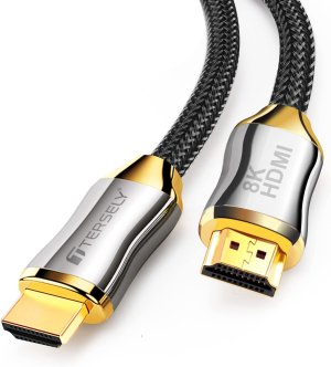 T Tersely HDMI 2.1 Cable 1.5M Certified 8K Ultra High Speed HDMI Cord Support 8K@60Hz 4K@120Hz 48Gbps HDR Earc Dolby Atmos HDCP 2.3 Compatible with Xbox Series X, PS5, PS4, UHD TV, Monitor, Soundbar