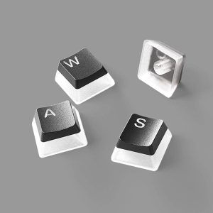 SteelSeries PrismCaps Universal Double Shot PBT Keycaps, White