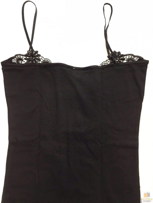 Boutique Retailer Women’S Camisole Singlet Summer Basic Strap Tank Shirt, Black, Size 10-12