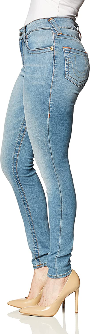 True Religion Women’S Jennie Mid Rise Curvy Fit Skinny Ankle Jean