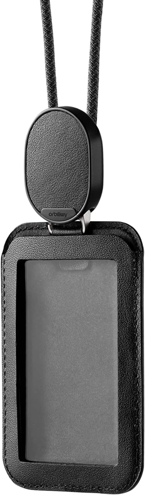 Orbitkey ID Card Holder Pro with Lanyard – Black